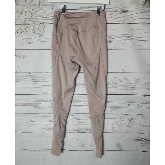Gymshark Dry Mauve Pink Side Pockets Athleisure Yoga Leggings Womans Size Medium - Picture 2 of 6